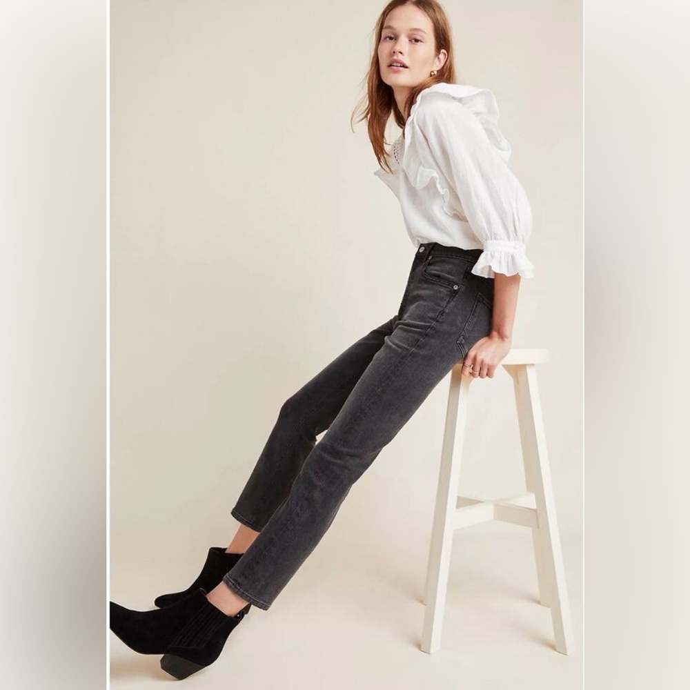Agolde Riley Crop Jean Size 26 Color Panoramic